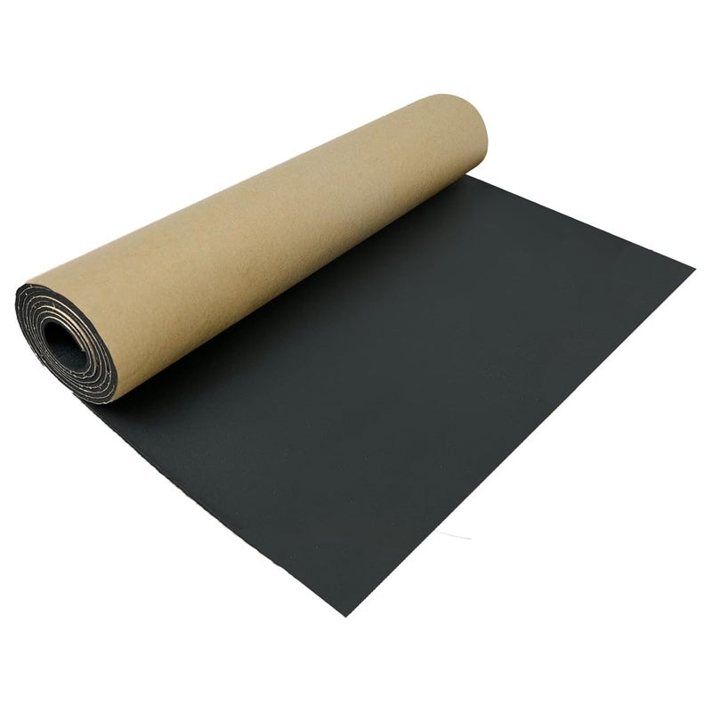 IVWNNN Sponge Neoprene with Adhesive Foam Rubber Sheet 1/8” Thick X 12” Wide X 48” Long Cut to Multiple Dimensions for DIY, Gaskets, Crafts, Cosplay Soundproof Weatherproof Padding Neoprene Fabric - Image 1
